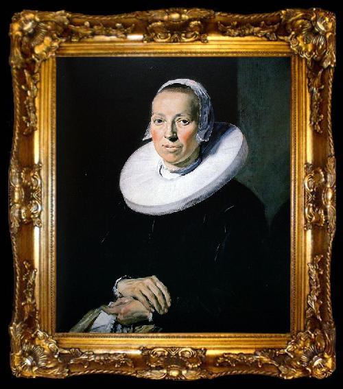 framed  Frans Hals Portrait of a woman, ta009-2